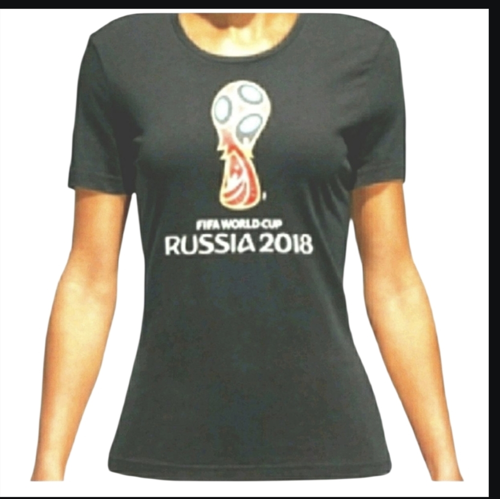 Adidas FIFA Russia 2018 World Cup Black Crop Top - Size M